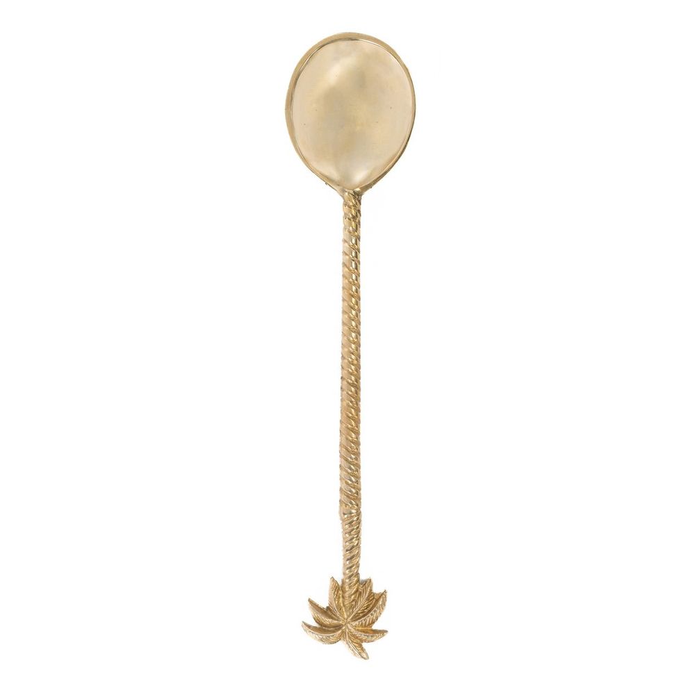 Flatware - The Palm Tree Salad Spoon - Gold - BAZAR BIZAR LIVING
