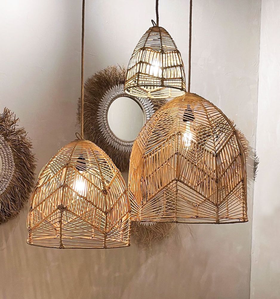Hanging lights - The Bala Pendant - Natural - S - BAZAR BIZAR LIVING