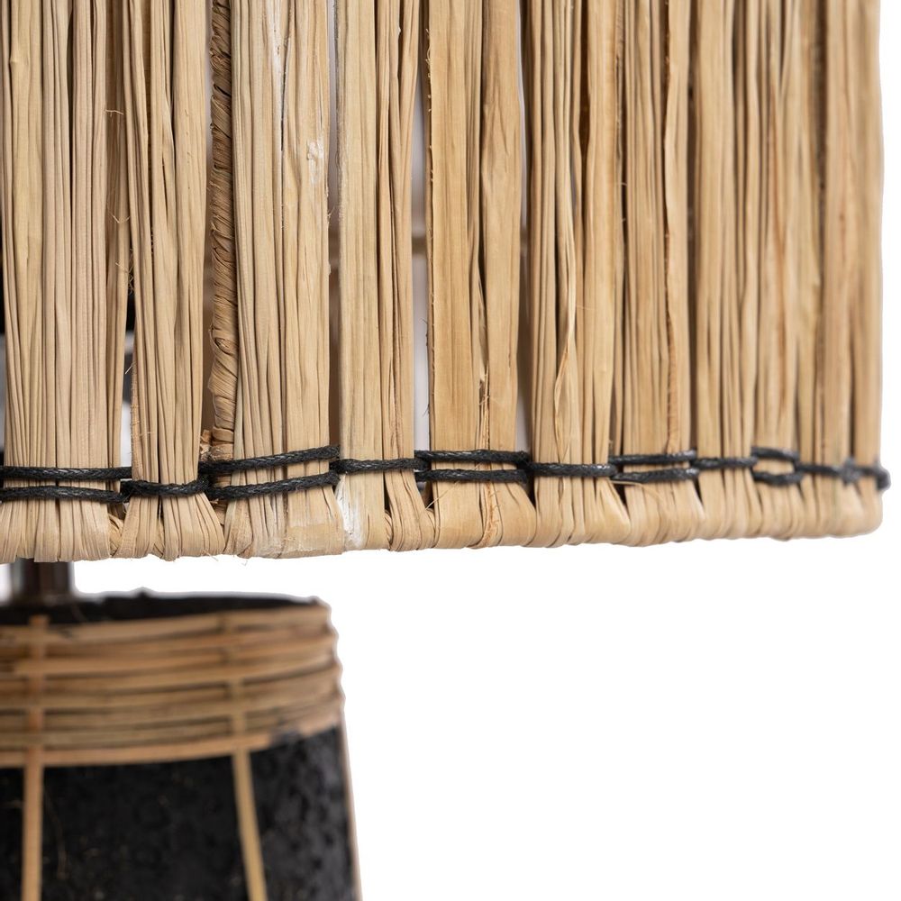 Desk lamps - The Skiathos Table Lamp - Natural Black - BAZAR BIZAR LIVING