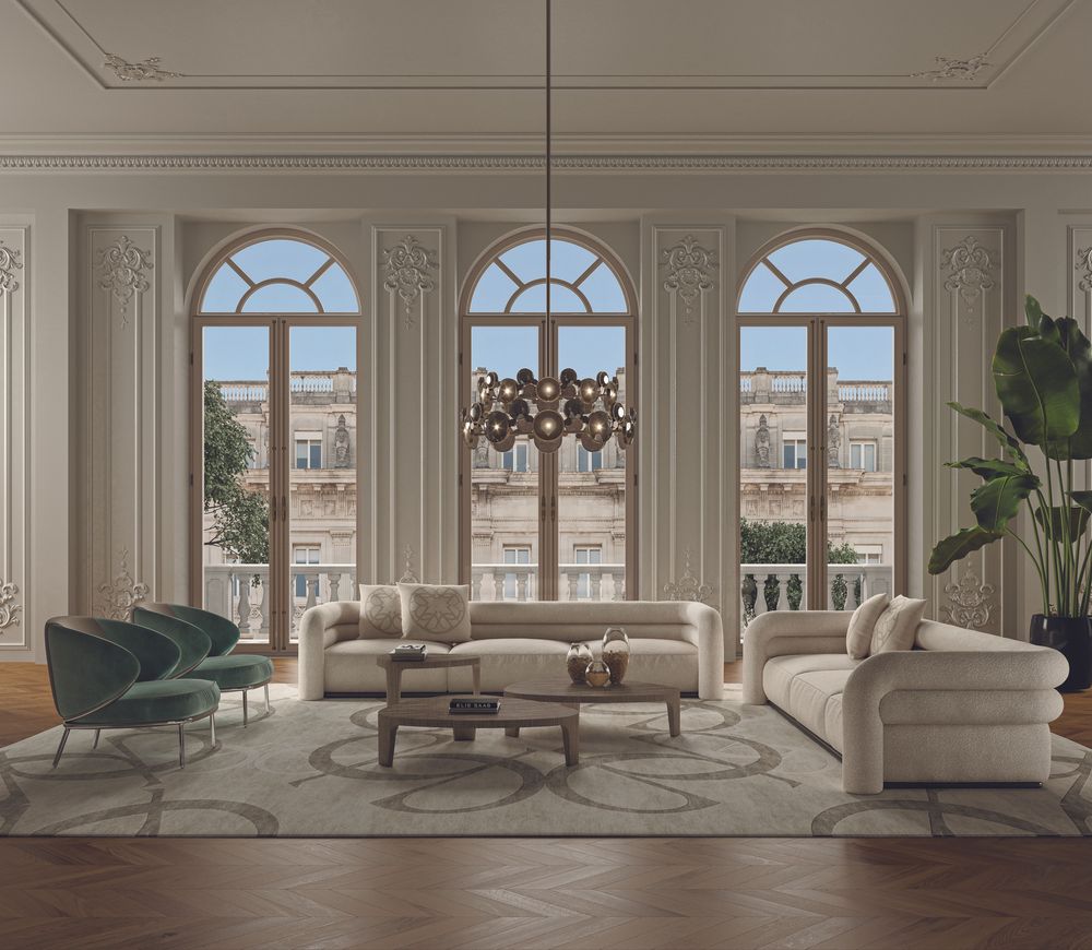 Benches for hospitalities & contracts - Halo Sofa - ELIE SAAB MAISON