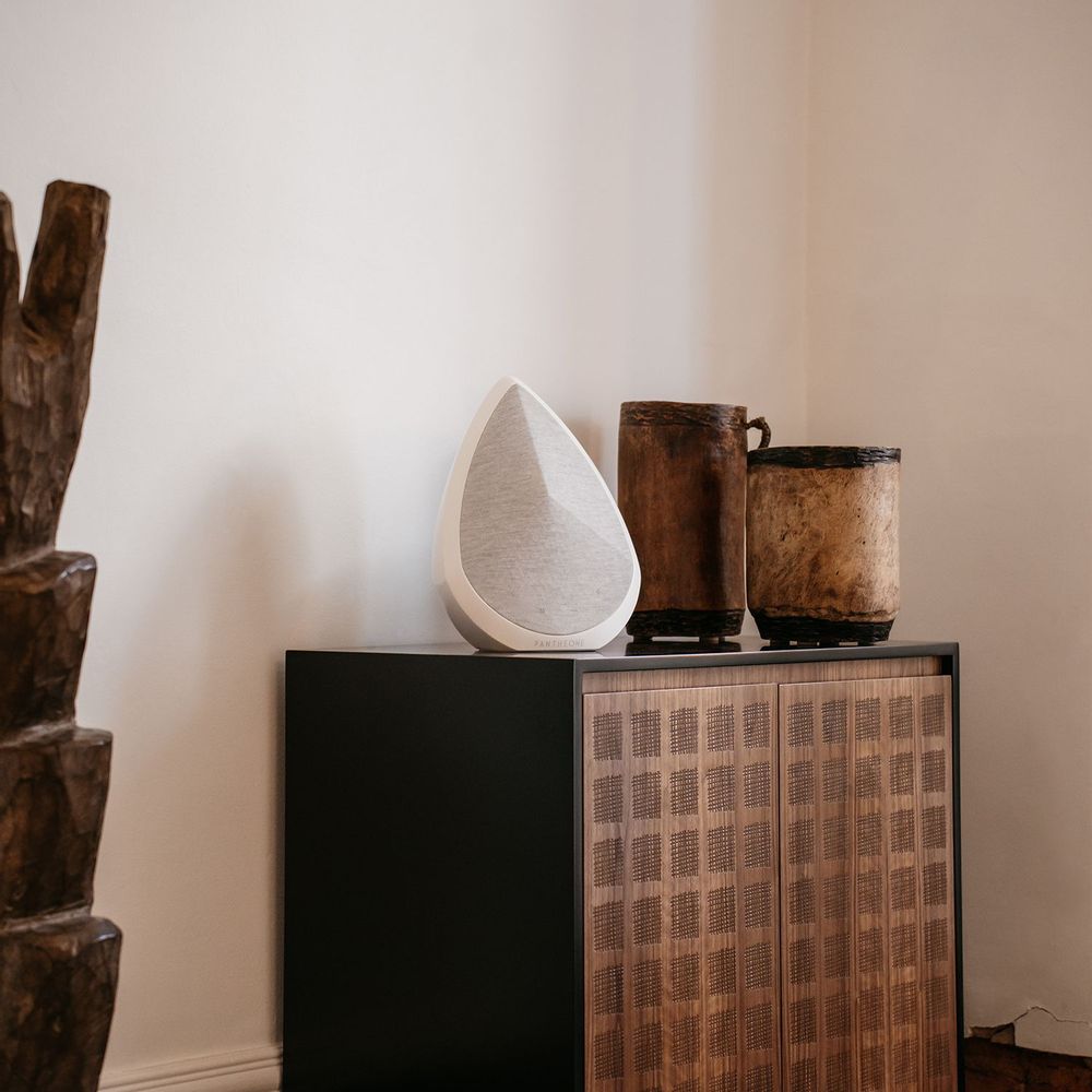 Enceintes et radios - Enceinte blanche en obsidienne - PANTHEONE AUDIO