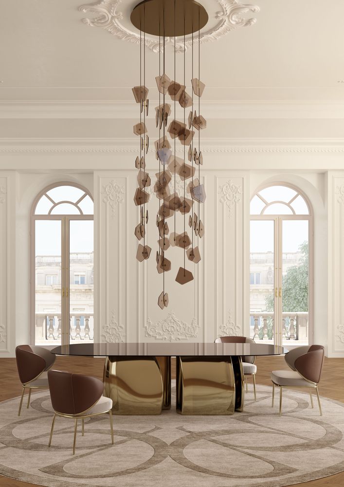 Benches for hospitalities & contracts - Obisidan Table - ELIE SAAB MAISON