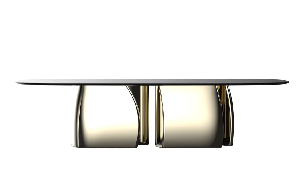 Benches for hospitalities & contracts - Obisidan Table - ELIE SAAB MAISON