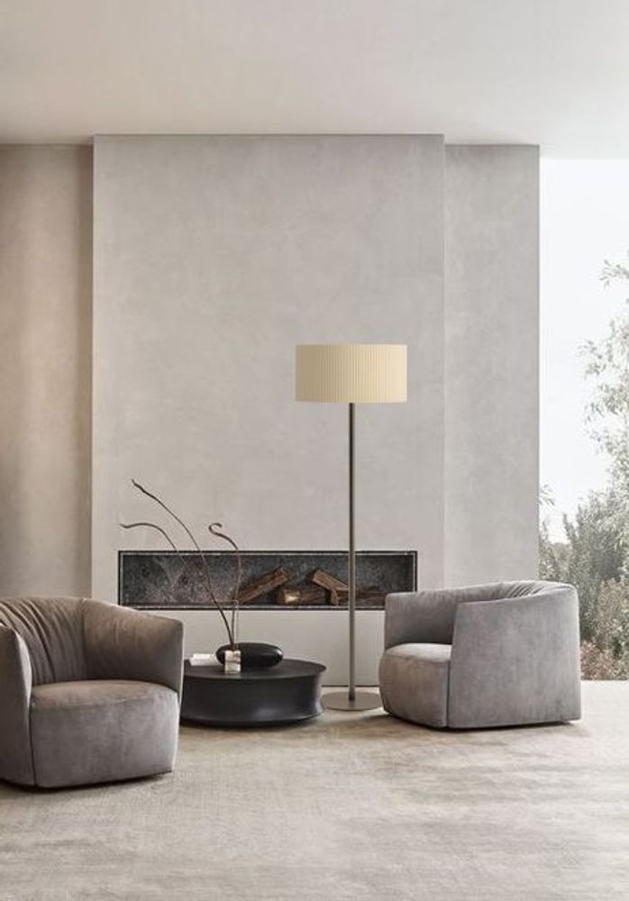 Floor lamps - E18 Pleated Floor Lamp Exclusive Handmade in Italy - LIGHTINUP