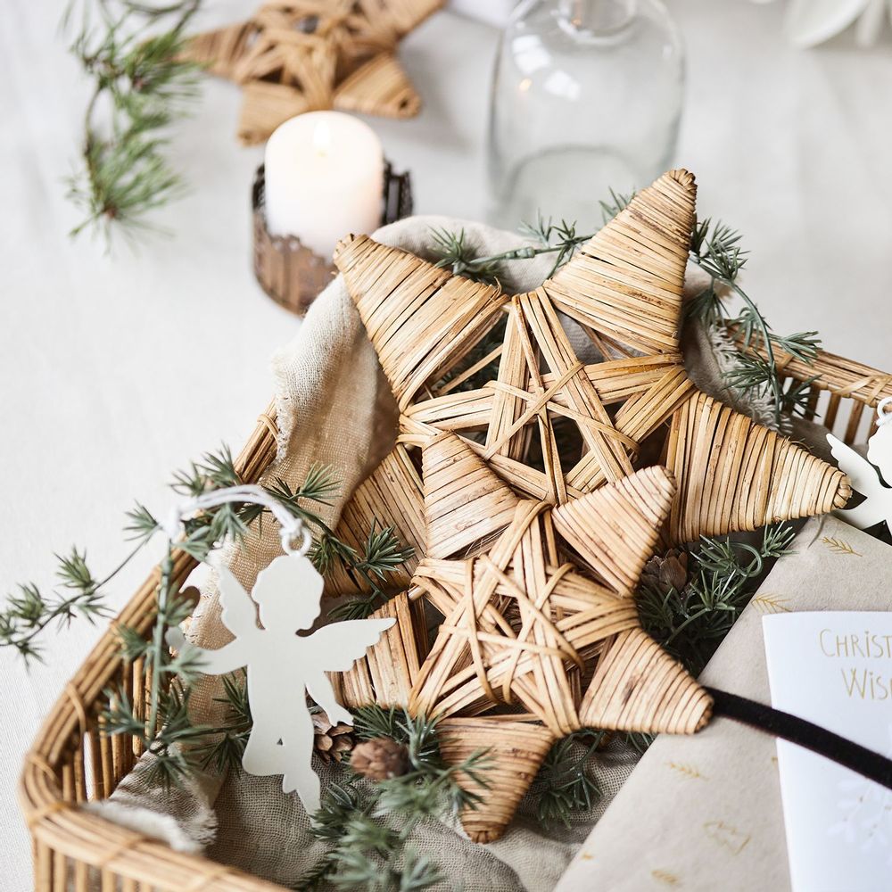 Other Christmas decorations - Star large Cane - IB LAURSEN
