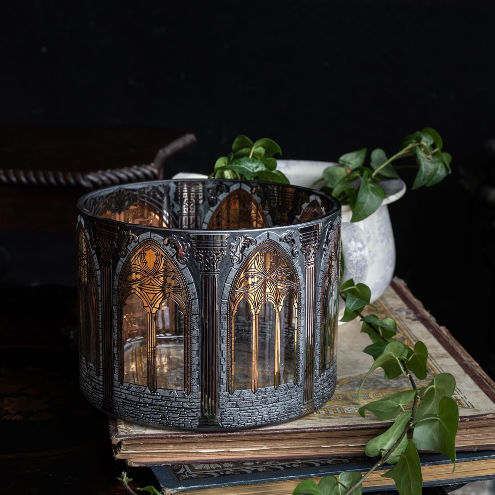 Gifts - Misteriosa Gold Plated Cut Crystal Soy Candle - LEONE DI FIUME