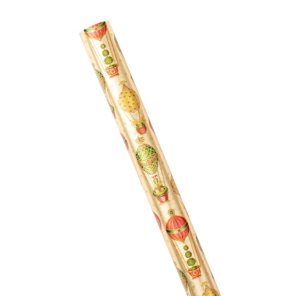 Other Christmas decorations - Christmas in the Air gift wrap with gold foil. - CASPARI