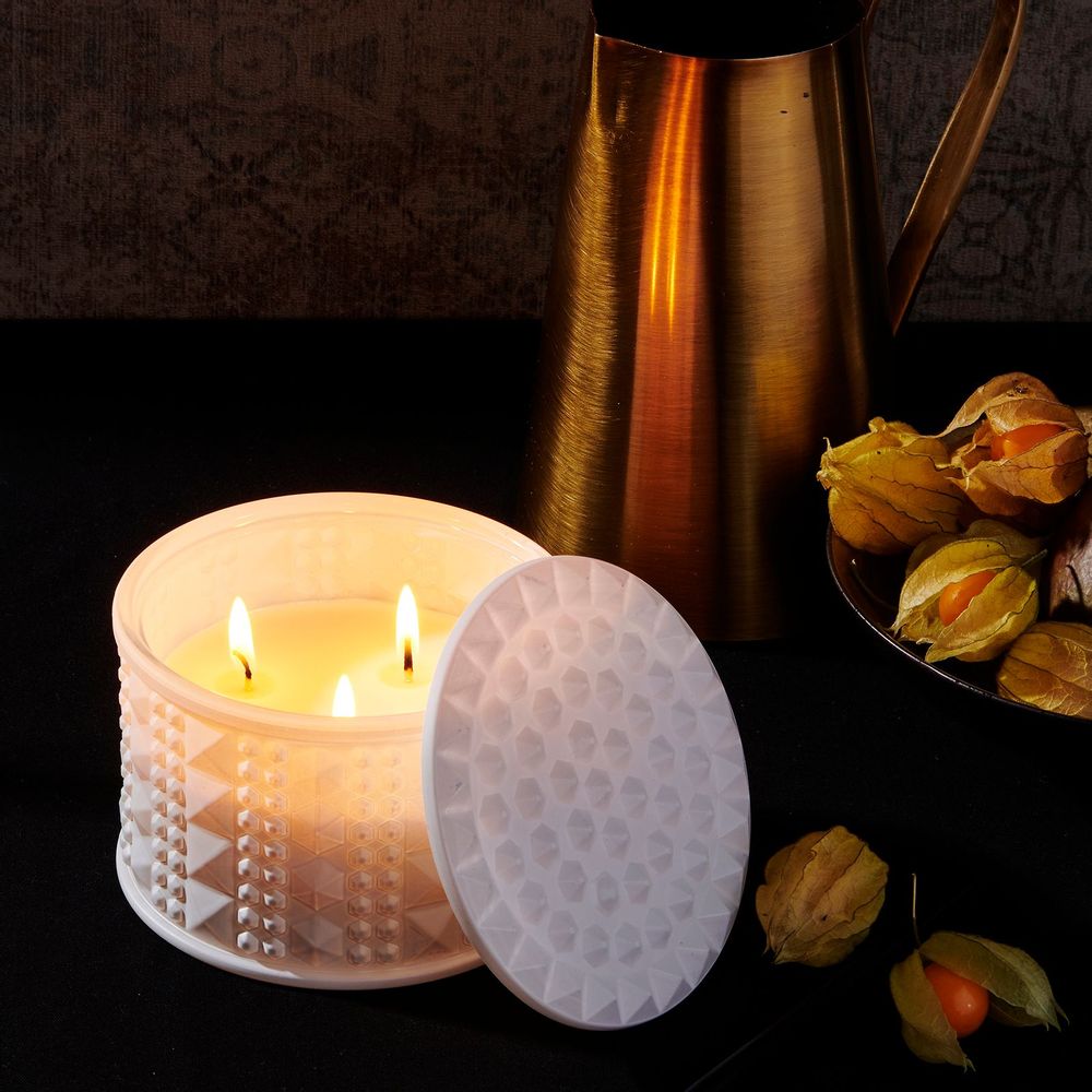 Cadeaux - Bougie de soja Legnoso à 3 mèches - LEONE DI FIUME