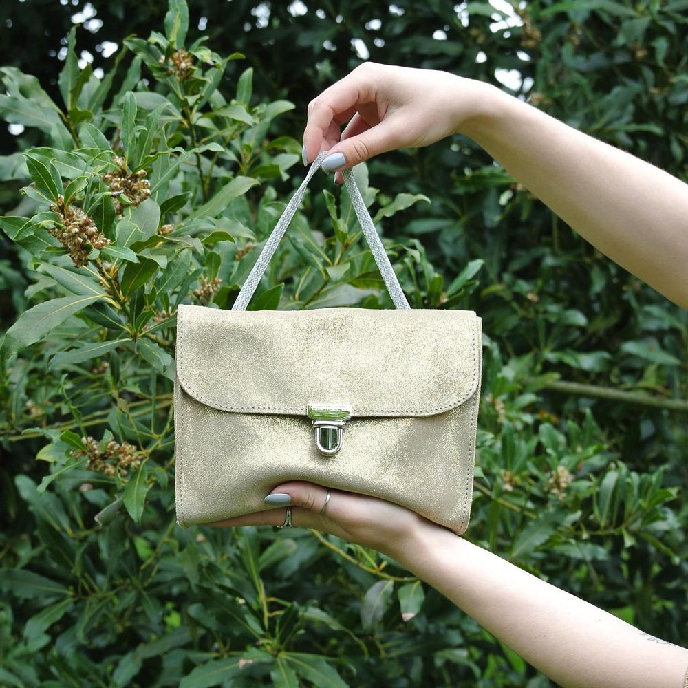 Sacs et cabas - Mini Sac Royal en cuir Pailleté - LA CARTABLIÈRE