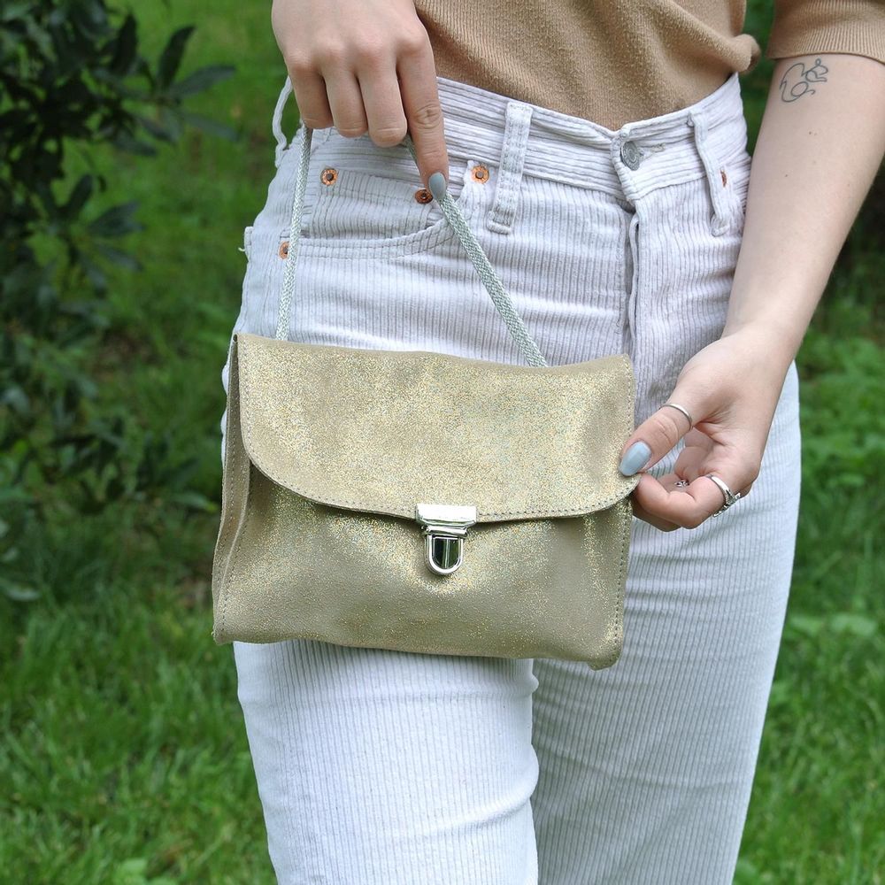 Sacs et cabas - Mini Sac Royal en cuir Pailleté - LA CARTABLIÈRE