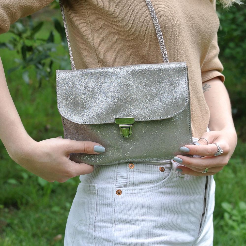 Sacs et cabas - Mini Sac Royal en cuir Pailleté - LA CARTABLIÈRE
