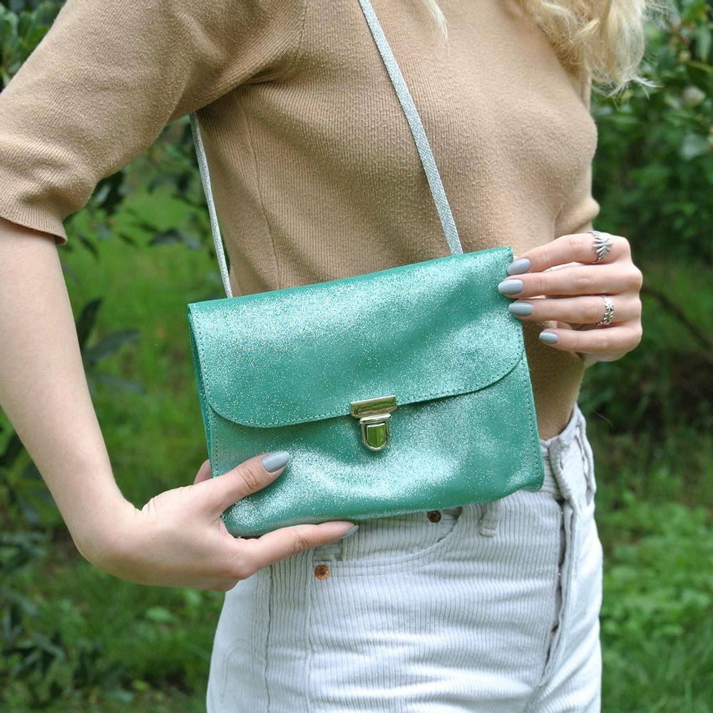 Sacs et cabas - Mini Sac Royal en cuir Pailleté - LA CARTABLIÈRE