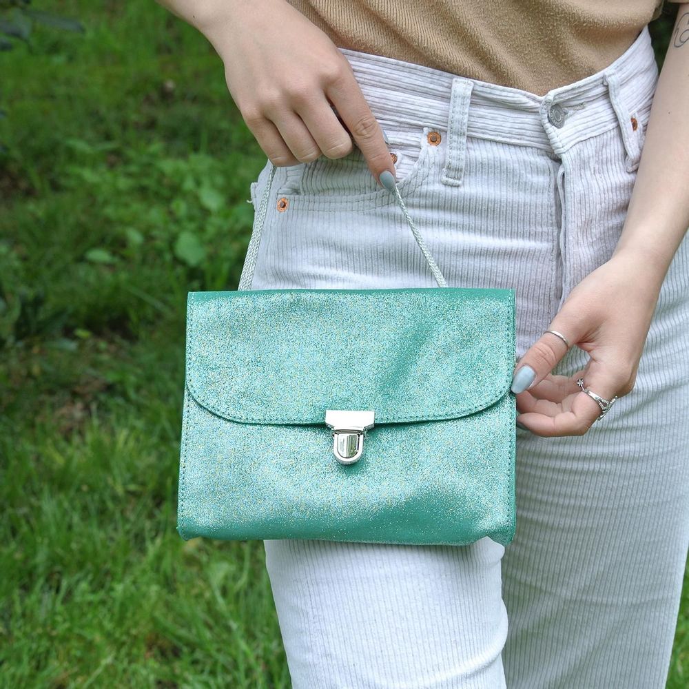 Sacs et cabas - Mini Sac Royal en cuir Pailleté - LA CARTABLIÈRE