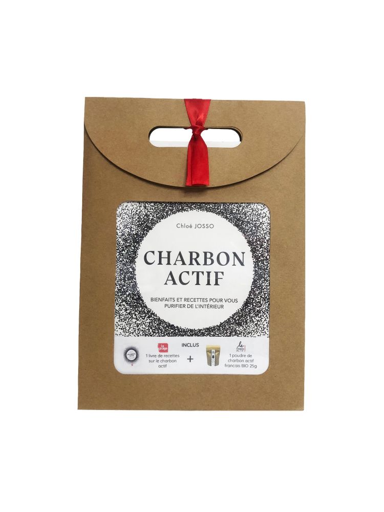 Cosmétiques - Coffret kit DIY livre de recettes et charbon végétal actif bio en poudre - LE CHARBON ACTIF FRANÇAIS