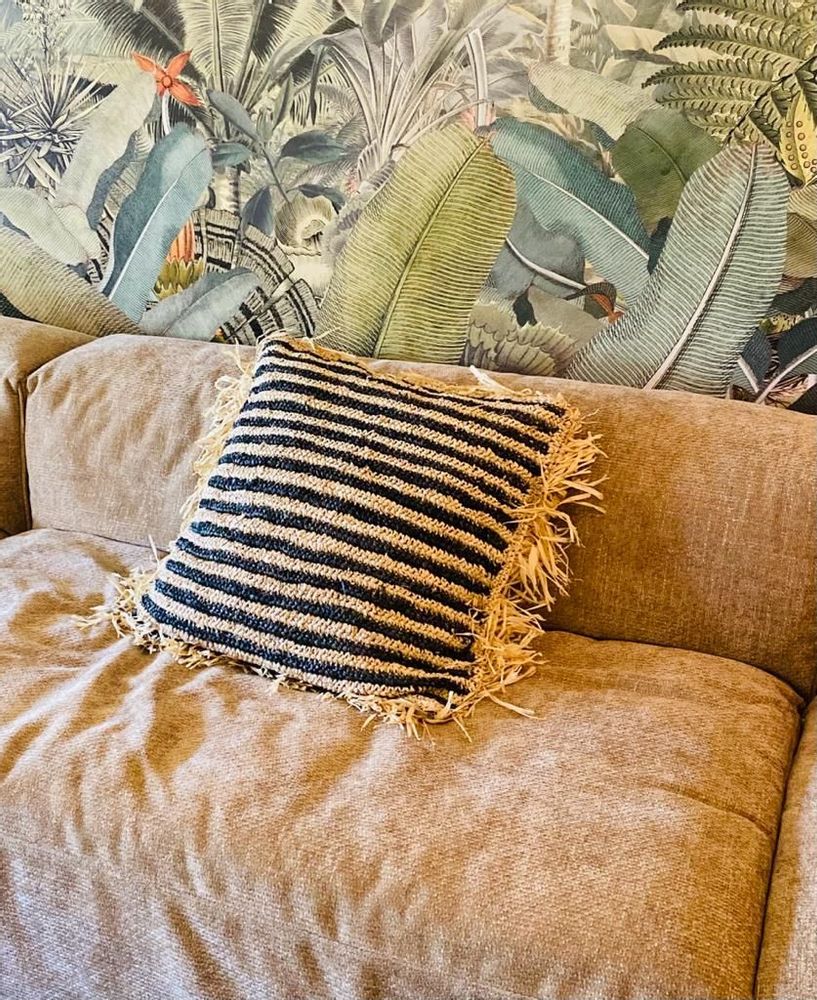 Coussins textile - Coussins Sisal carrés - Set de 4 (Bali) - PCC1 - BALINAISA