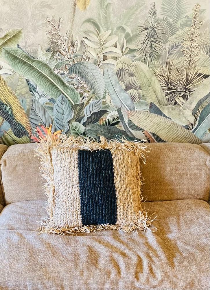 Coussins textile - Coussins Sisal carrés - Set de 4 (Bali) - PCC1 - BALINAISA