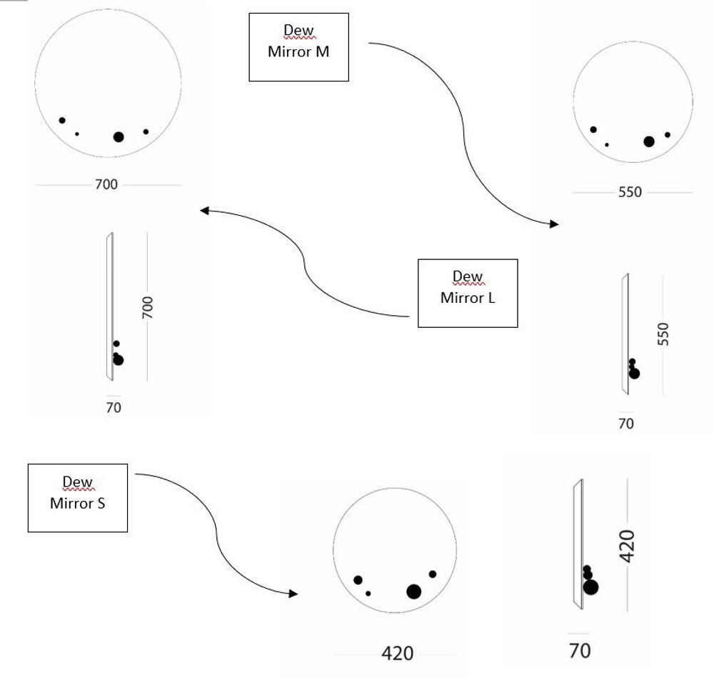 Miroirs - Dew Miroir - EMKO