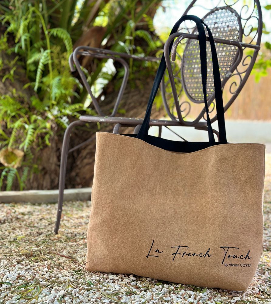 Bags and totes - The canvas tote\" French touch\” - ATELIER COSTÀ
