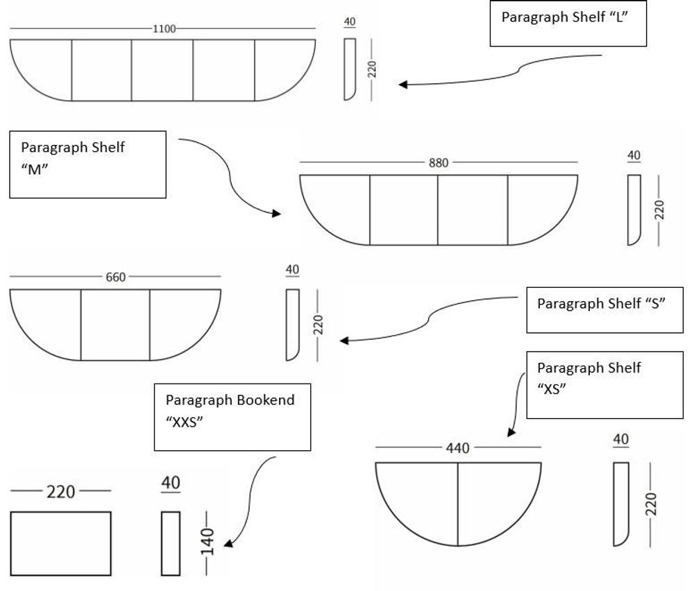 Shelves - Paragraph shelves - EMKO