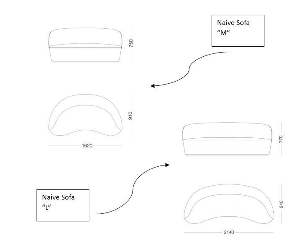 Sofas for hospitalities & contracts - Naïve sofa - EMKO