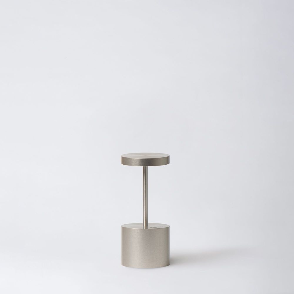 Wireless lamps - Cordless lamp LUXCIOLE Silver 18 cm - HISLE