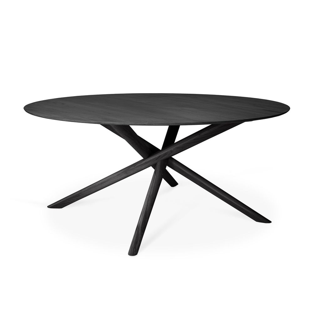 Tables Salle à Manger - Table à manger ronde Mikado - ETHNICRAFT