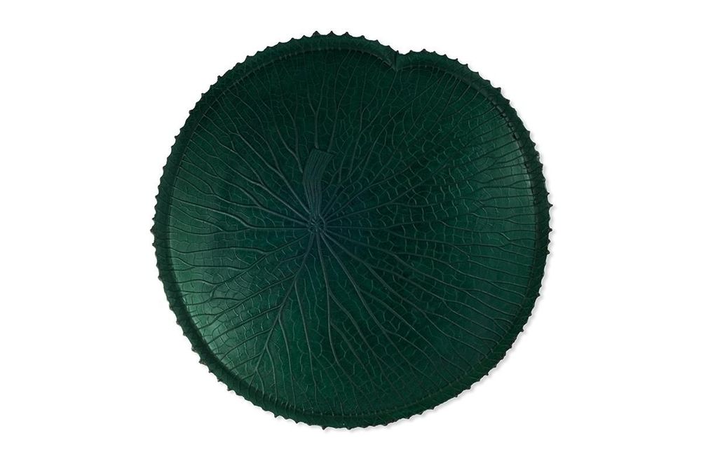 Trays - VITÓRIA RÉGIA Green Amazônia tray - 100% natural rubber craftsmanship - SABIÁ DESIGN