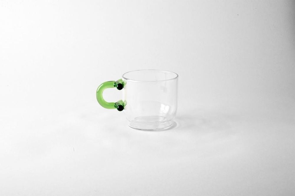 Tea and coffee accessories - Tea Time - Glass Cup Spiral Handle. - AND JACOB