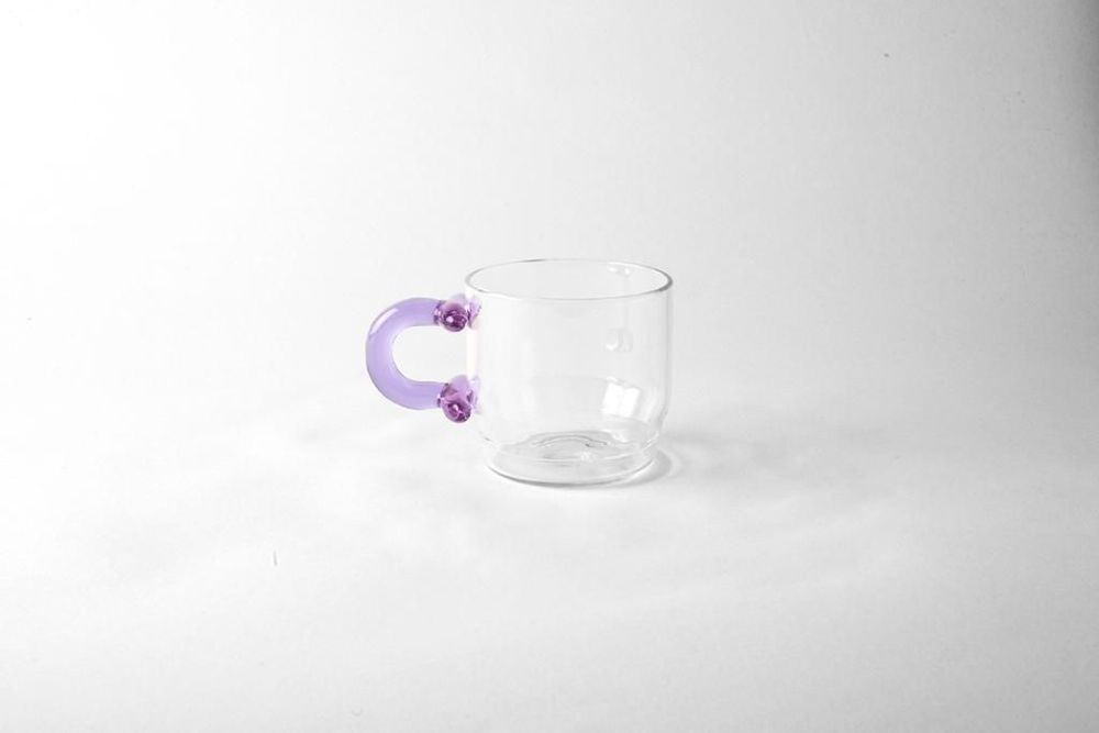 Tea and coffee accessories - Tea Time - Glass Cup Spiral Handle. - AND JACOB