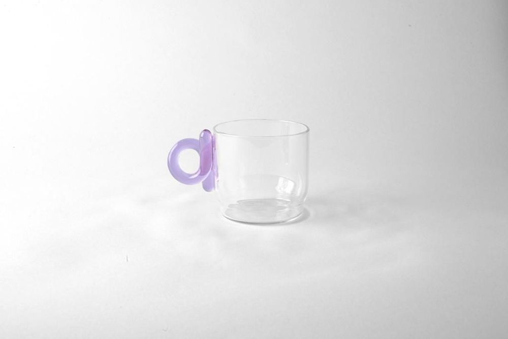 Tea and coffee accessories - Tea Time - Glass Cup Spiral Handle. - AND JACOB