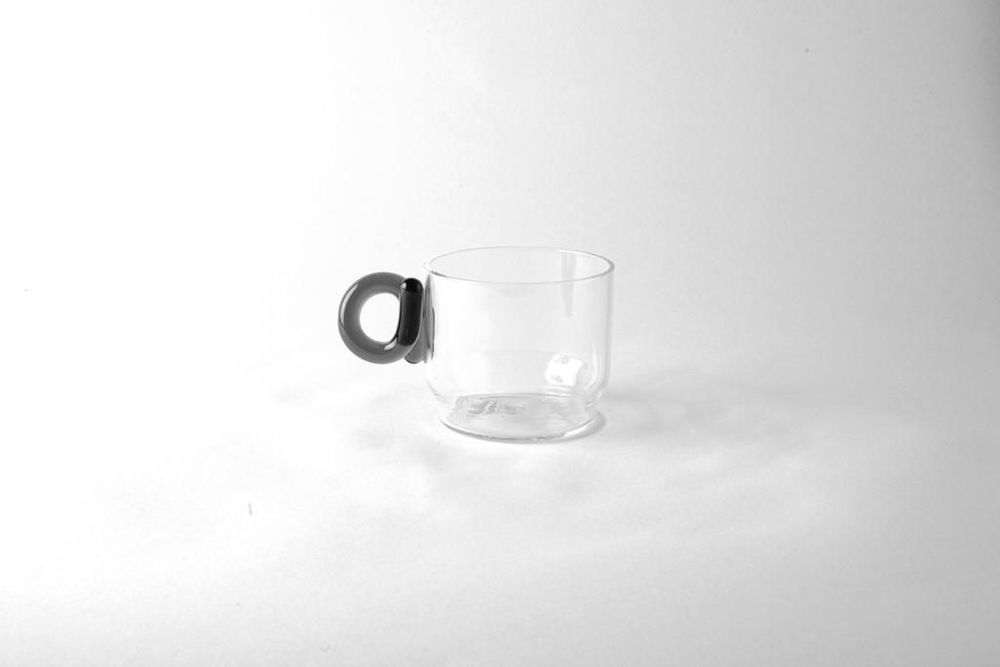 Tea and coffee accessories - Tea Time - Glass Cup Spiral Handle. - AND JACOB