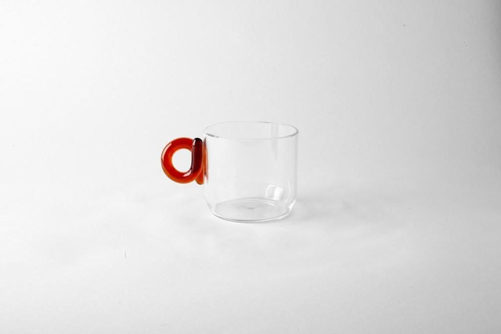 Tea and coffee accessories - Tea Time - Glass Cup Spiral Handle. - AND JACOB