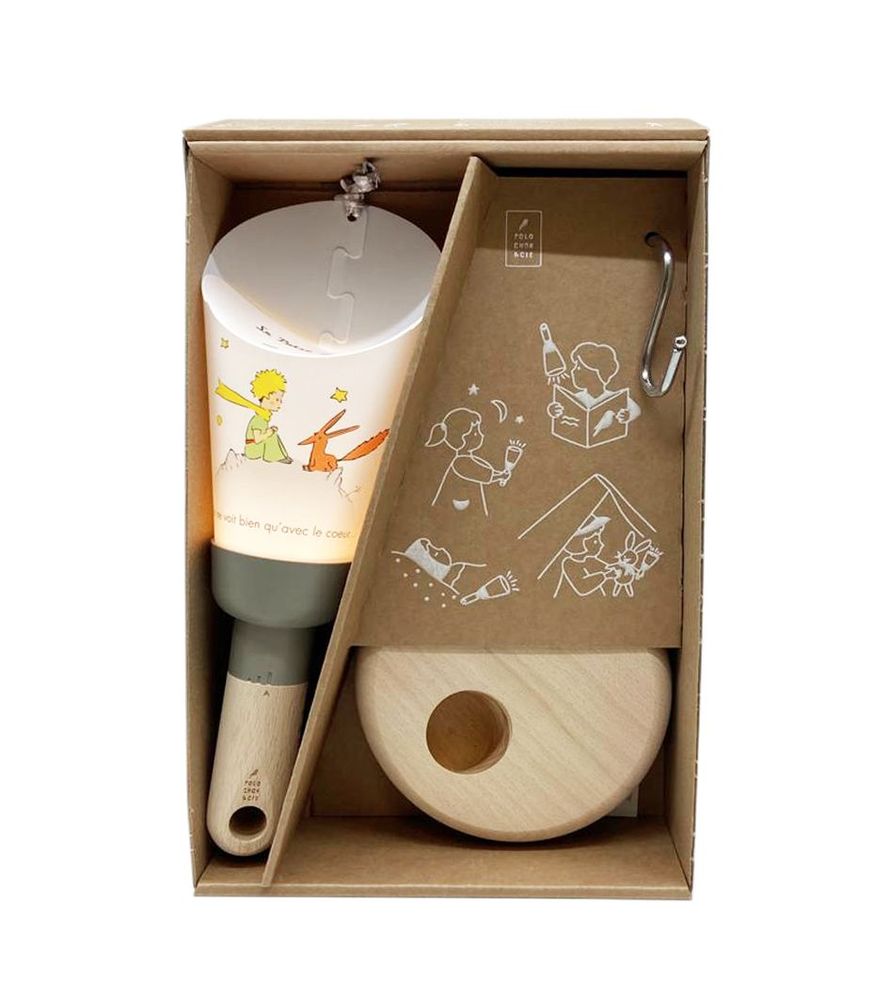 Objets déco enfant - Coffret Lampe Nomade "Passe-Partout" Le Petit Prince et le renard - MAISON POLOCHON