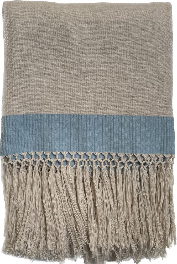 Plaids - Plaid en jacquard à franges longues - VILLA COMO