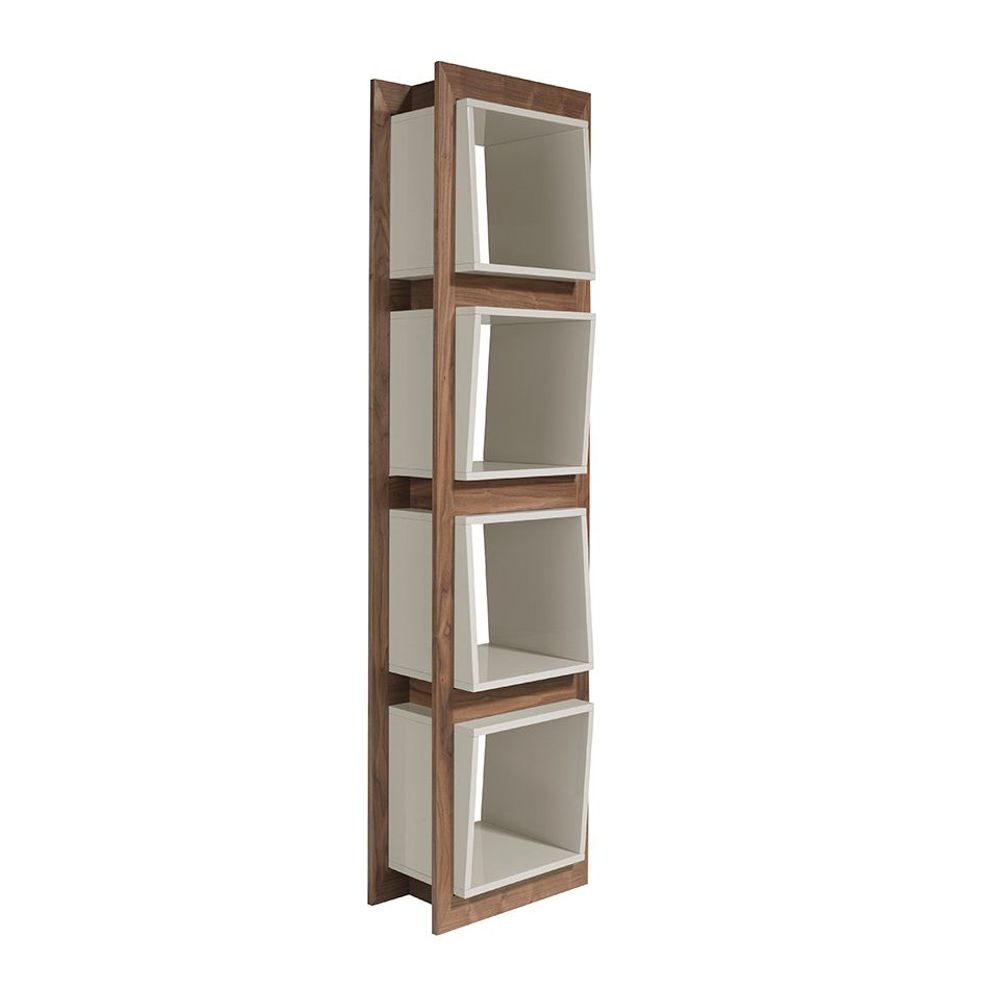 Office furniture and storage - Walnut cubes shelf - ANGEL CERDÁ