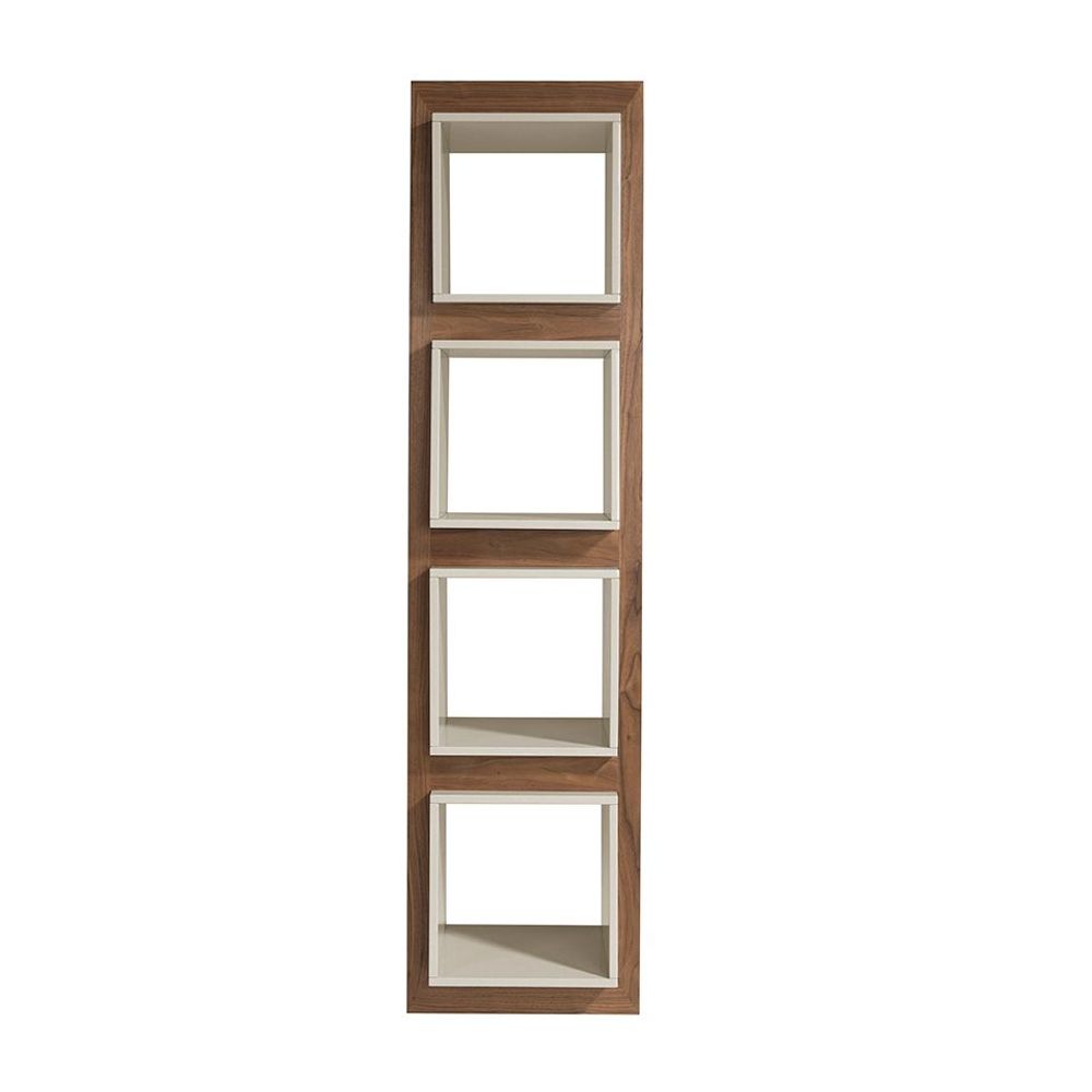 Office furniture and storage - Walnut cubes shelf - ANGEL CERDÁ
