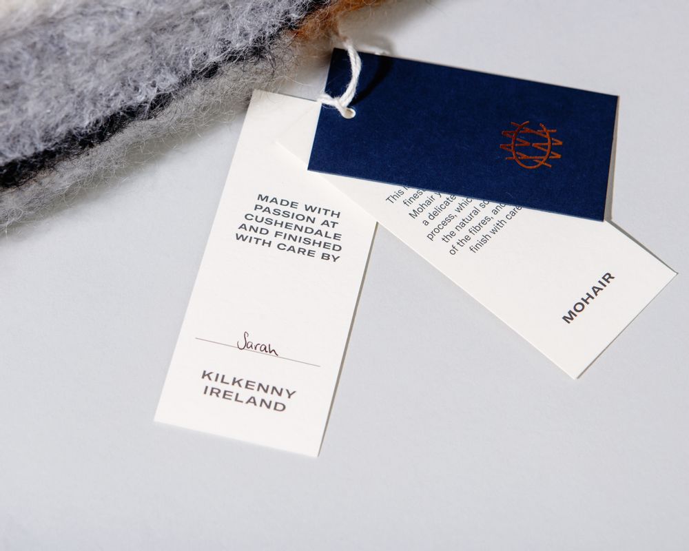 Throw blankets - Bluebird Mohair Throw Blanket. - CUSHENDALE