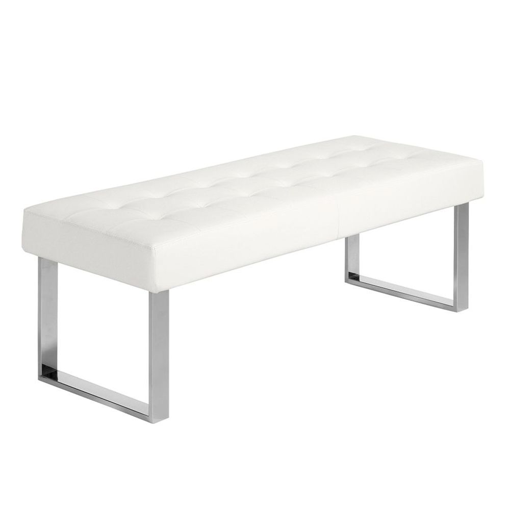Bancs - Tabouret en similicuir blanc - ANGEL CERDÁ