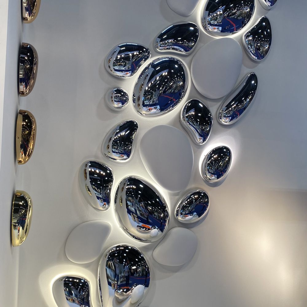 Design objects - DROPS wall decoration - FUORILUOGO CHROME DESIGN