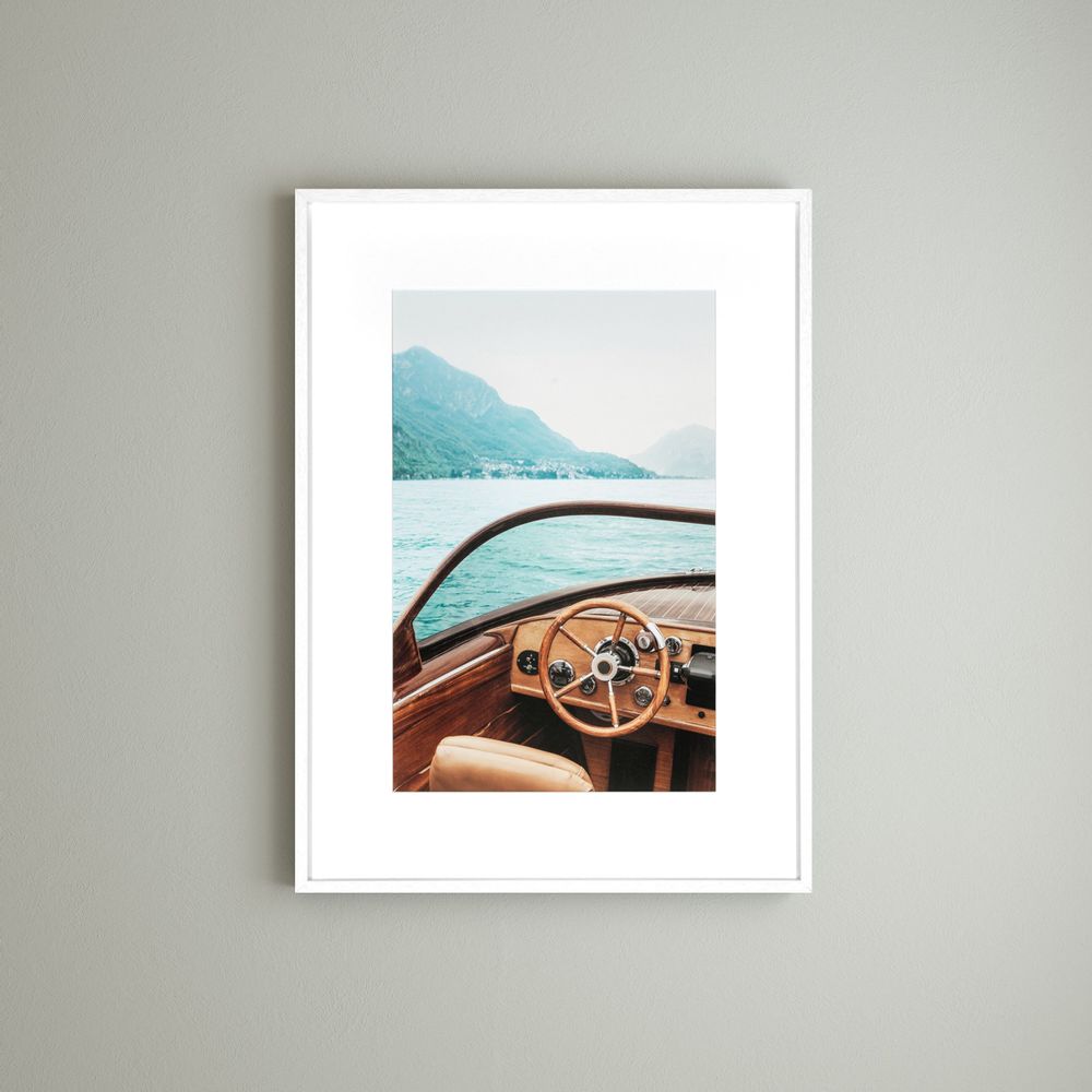 Art photos - Wall decoration. Boat on Lake Como I & II - ABLO BLOMMAERT