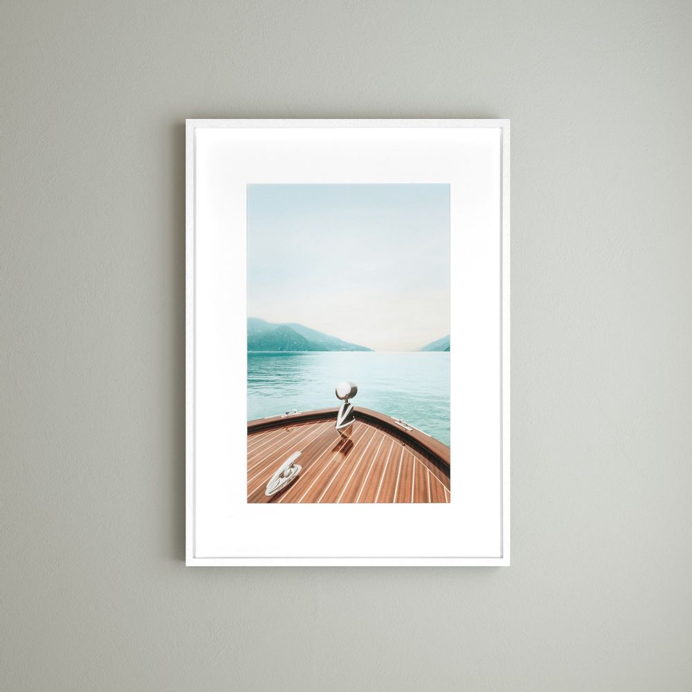 Art photos - Wall decoration. Boat on Lake Como I & II - ABLO BLOMMAERT