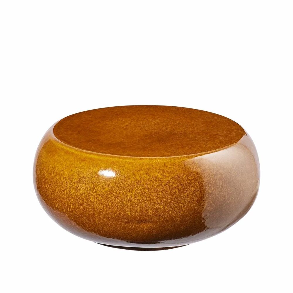 Outdoor decorative accessories - GALET round ceramic ottoman - CFOC