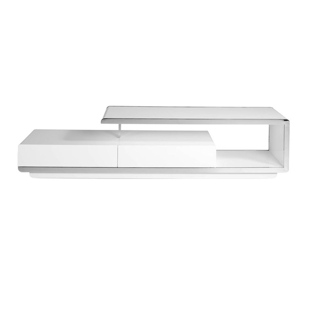 Sideboards - White and steel TV cabinet - ANGEL CERDÁ