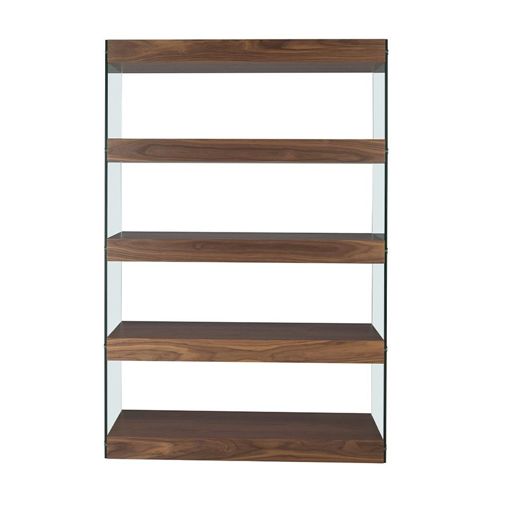 Mobilier et rangements pour bureau - Bibliothèque en noyer et verre - ANGEL CERDÁ
