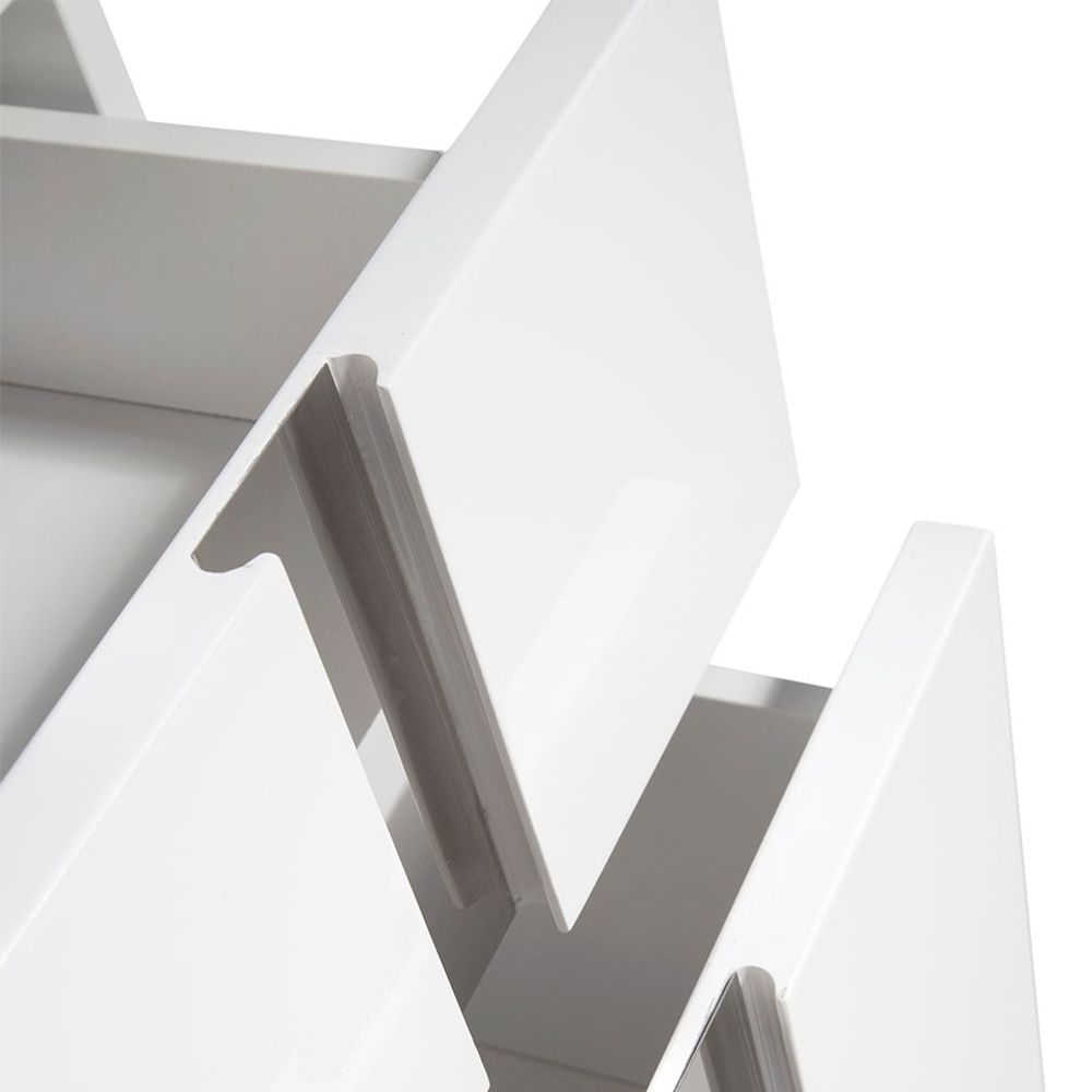 Chests of drawers - Chiffonier white and chromed steel - ANGEL CERDÁ