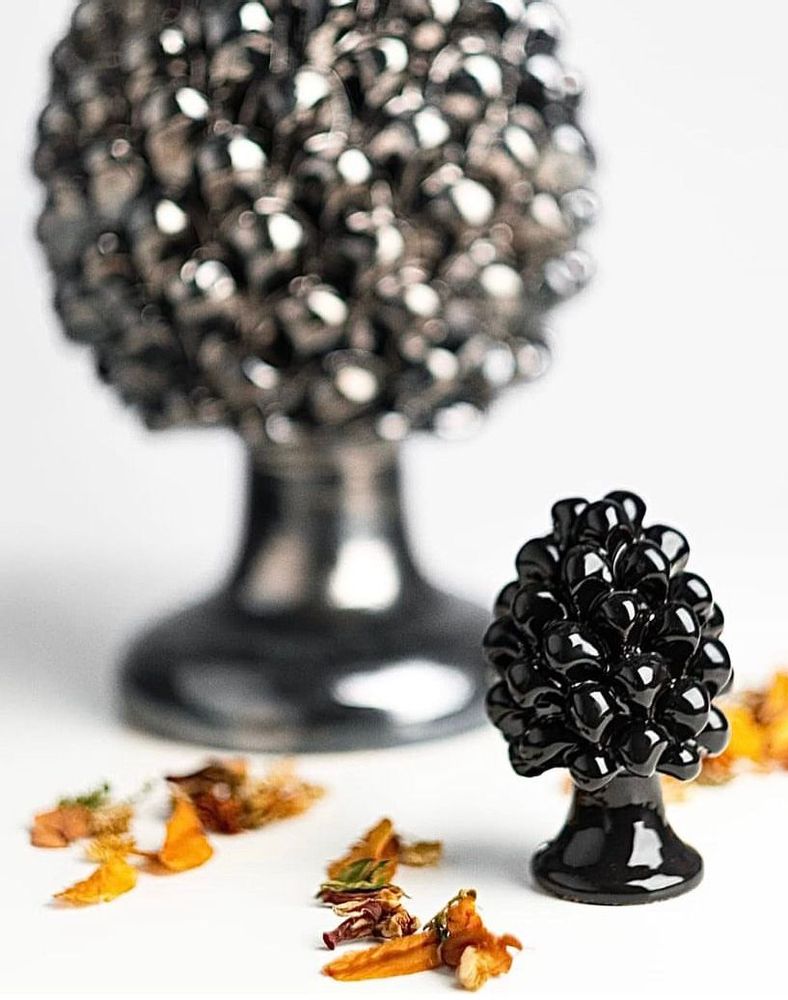 Objets de décoration - POMME DE PIN EN CÉRAMIQUE - DÉCORATIONS ARTISANALES SICILIENNES - MAISON GALA