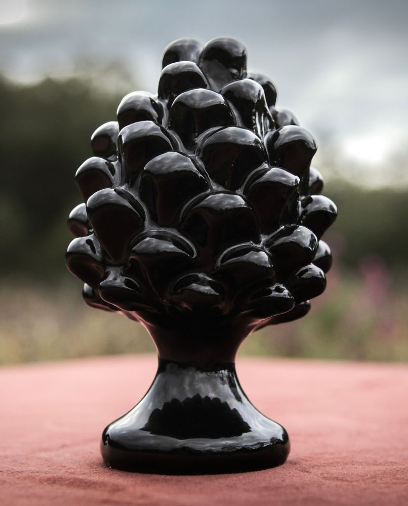 Objets de décoration - POMME DE PIN EN CÉRAMIQUE - DÉCORATIONS ARTISANALES SICILIENNES - MAISON GALA