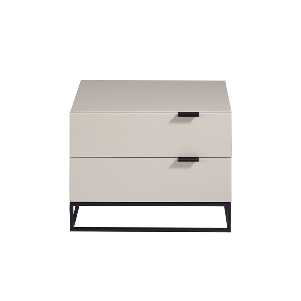 Night tables - Bedside table black steel legs - ANGEL CERDÁ