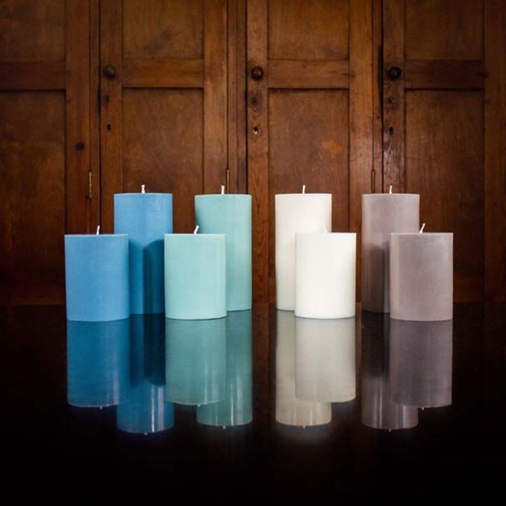 Gifts - British Colour Standard © - Striped & Solid Colour Pillar Candles - BRITISH COLOUR STANDARD©
