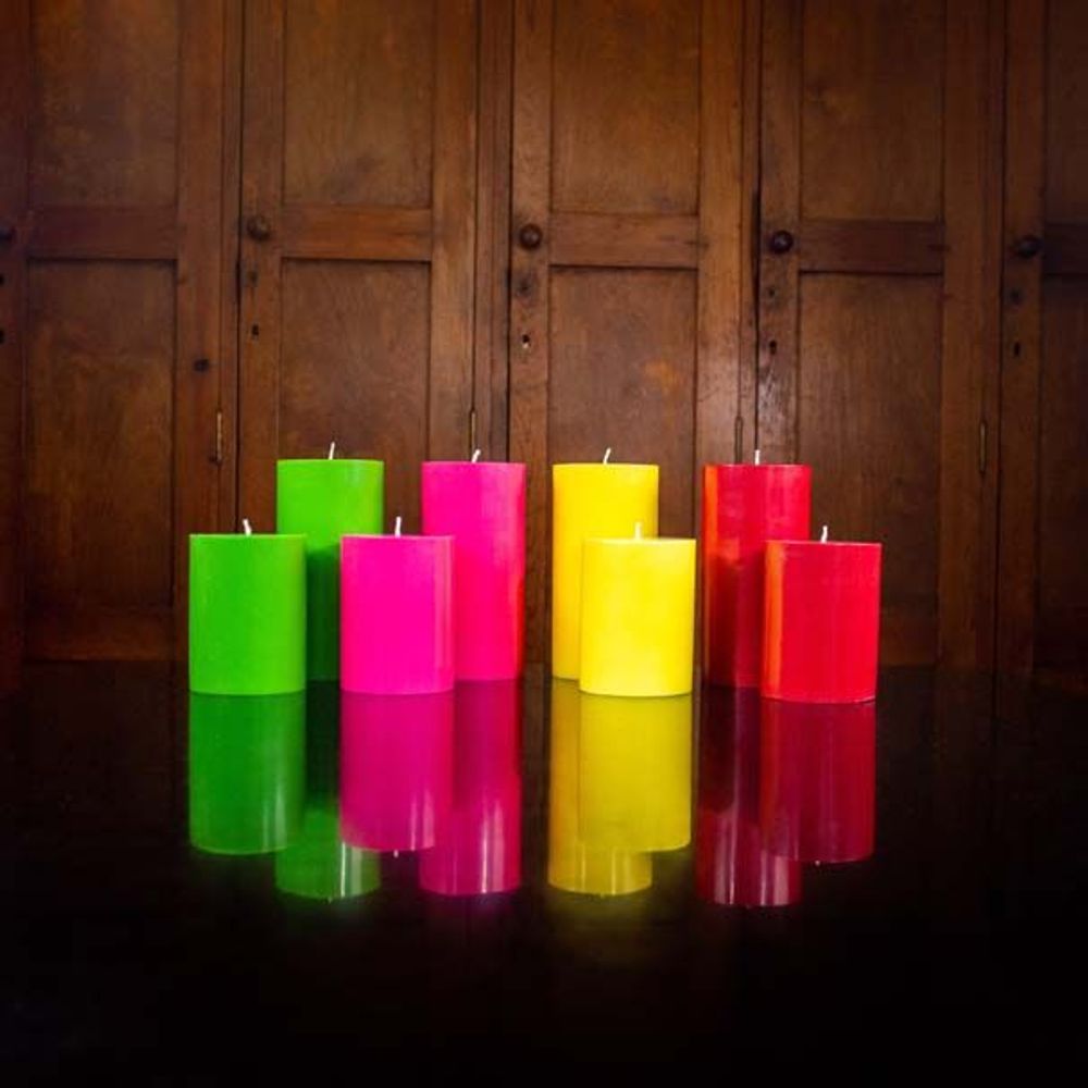Gifts - British Colour Standard © - Striped & Solid Colour Pillar Candles - BRITISH COLOUR STANDARD©